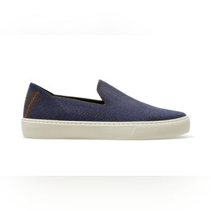 Rothy's Merino Sneaker in Navy Herringbone